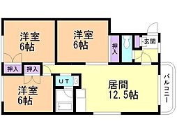 T.Rヴィラ 3LDKの間取図画像