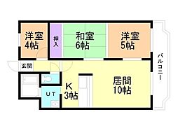 間取図画像 3LDK