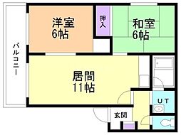 間取図画像 2LDK