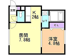 間取図画像 1LDK