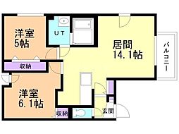 間取図画像 2LDK