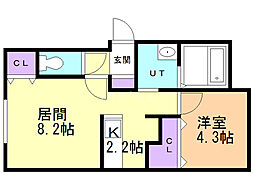 間取図画像 1LDK