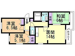 間取図画像 3LDK