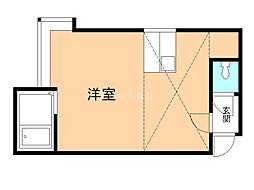 ベルトピア札幌2 ワンルームの間取図画像