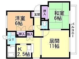 間取図画像 2LDK