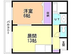 間取図画像 1LDK
