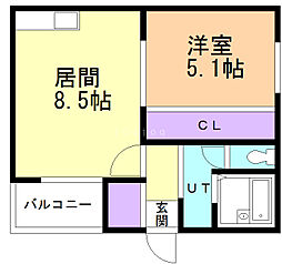 間取図画像 1LDK
