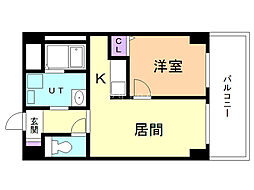 間取図画像 1LDK