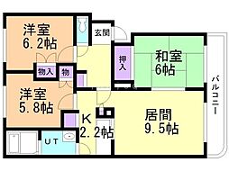 間取図画像 3LDK