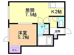 間取図画像 1LDK