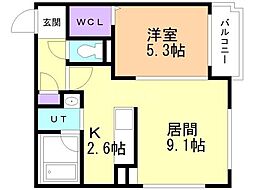 間取図画像 1LDK