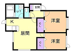 間取図画像 2LDK
