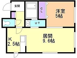 間取図画像 1LDK
