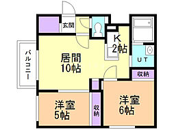 間取図画像 2LDK