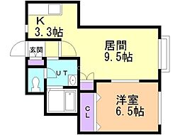 間取図画像 1LDK