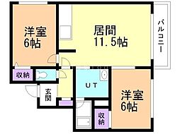 間取図画像 2LDK