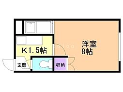 間取図画像 1K