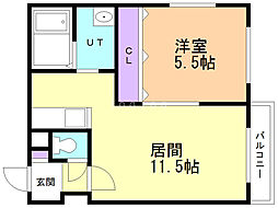 間取図画像 1LDK