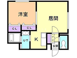 間取図画像 1LDK
