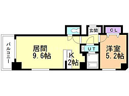 フェリーチェ 1LDKの間取図画像
