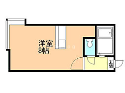 エスポワール光南 ワンルームの間取図画像