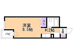 メゾン・ド・ラバンド 1Kの間取図画像