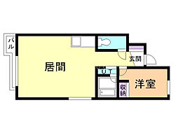 レスペデザ元町 1LDKの間取図画像