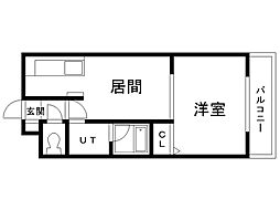 ディアコート北34条 1LDKの間取図画像