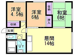 マルココーポ 3LDKの間取図画像