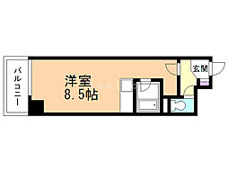 グランヒルズ ワンルームの間取図画像