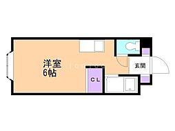 リラハイツ ワンルームの間取図画像