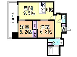 アコード23 2LDKの間取図画像