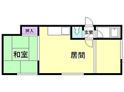 マクセル3/100 2DKの間取図画像