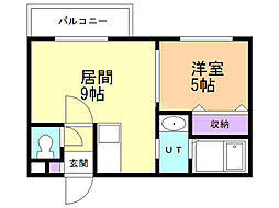 フェリーク 1LDKの間取図画像