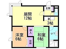 間取図画像 2LDK