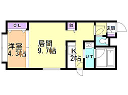 間取図画像 1LDK