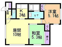 間取図画像 2LDK