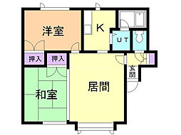 間取図画像 2LDK
