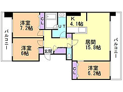間取図画像 3LDK