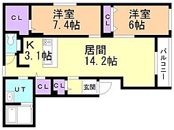 間取図画像 2LDK