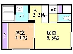 間取図画像 1LDK
