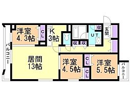 間取図画像 3LDK