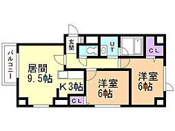 間取図画像 2LDK