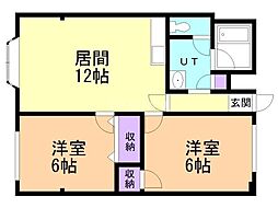 間取図画像 2LDK