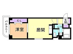 フレックス南郷 1LDKの間取図画像