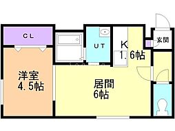 ラグジースペース栄通12 1LDKの間取図画像