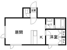 ファーストレジデンス 1LDKの間取図画像