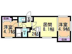 1階 / 2LDK / 44.1㎡