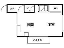 グレイシャス本郷 1LDKの間取図画像