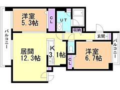 物件の間取り